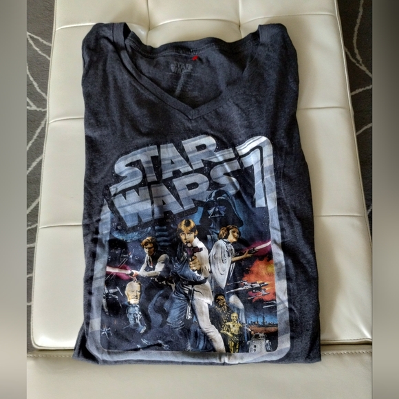 Star Wars V Neck Graphic T shirt - Picture 4 of 6